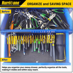 Hurricane extendable racks enable customization for different drawer widths.