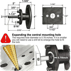 Hurrikom modular clamp fits most aftermarket truck canopies.