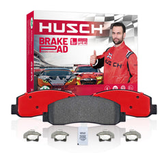 HUSCH D1212 rear ceramic brake pads closeup shows precision design for quiet braking