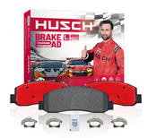 HUSCH D1498 rear brake pads for Dodge Durango assembly, offering precise fit and quiet operation.