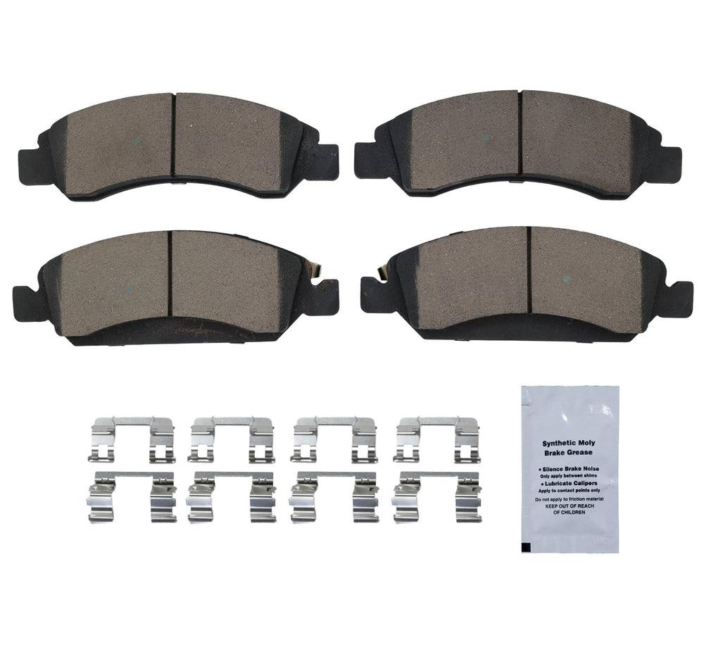 HUSCH ceramic brake pads with slot design reduces heat buildup
