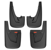 Husky Liners mud guards on Ram 2500 front left protect fender from debris.