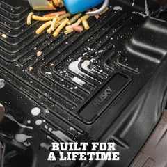 Husky Liners WeatherBeater installation is straightforward for crews