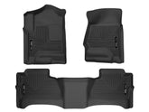 Husky Liners WeatherBeater front floor mats for Silverado/Sierra Crew Cab protect carpet from spills
