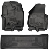 Husky WeatherBeater front left mat with precise fit and carpet protection