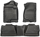 WeatherBeater front mats by Husky Liners protect Silverado cab with laser-tight fit