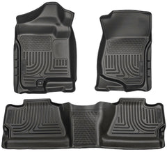 WeatherBeater front mats by Husky Liners protect Silverado cab with laser-tight fit