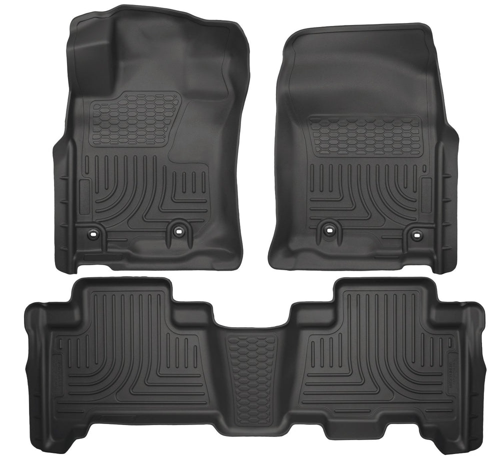 Husky Liners WeatherBeater front mats with precise fit protecting cabin floors.