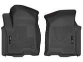 Husky Liners WeatherBeater front-row 2-piece in black protects Silverado floors