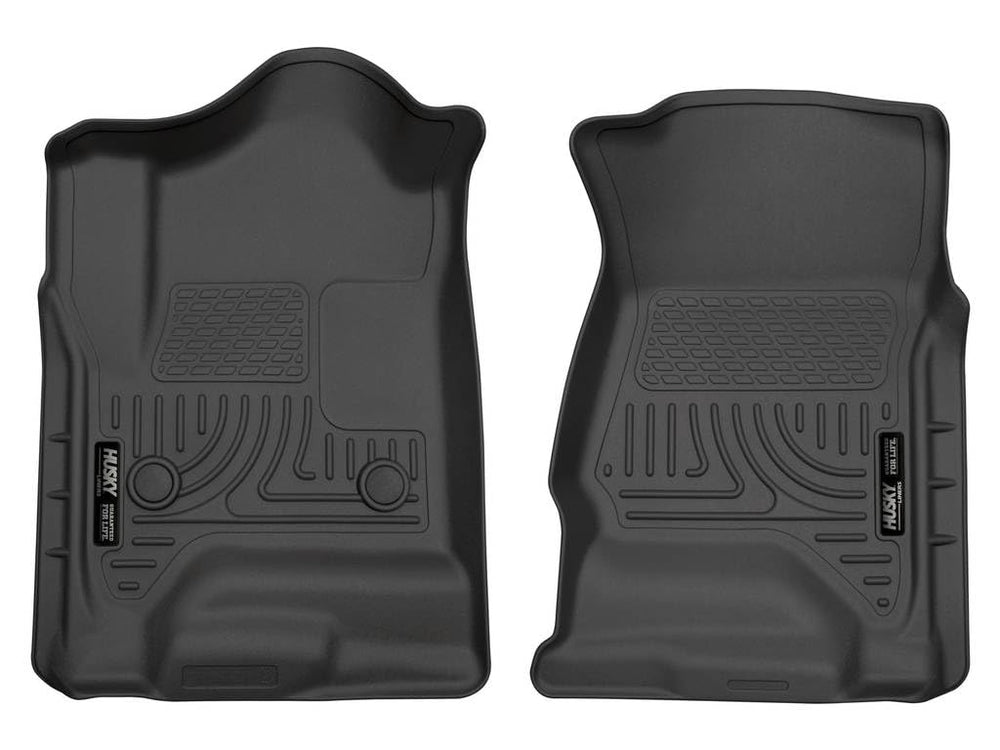 Husky Liners WeatherBeater front row 2-pc mats guard carpets against spills.