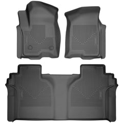 Husky Liners WeatherBeater front mats for Ford F-150 Crew Cab with edge-to-edge protection