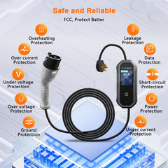 HUSTIAN Level 2 EV Charger safety features for protection.