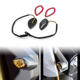 HUSUKU Honda Grom front flush-mount signal with smoke lens for brighter visibility