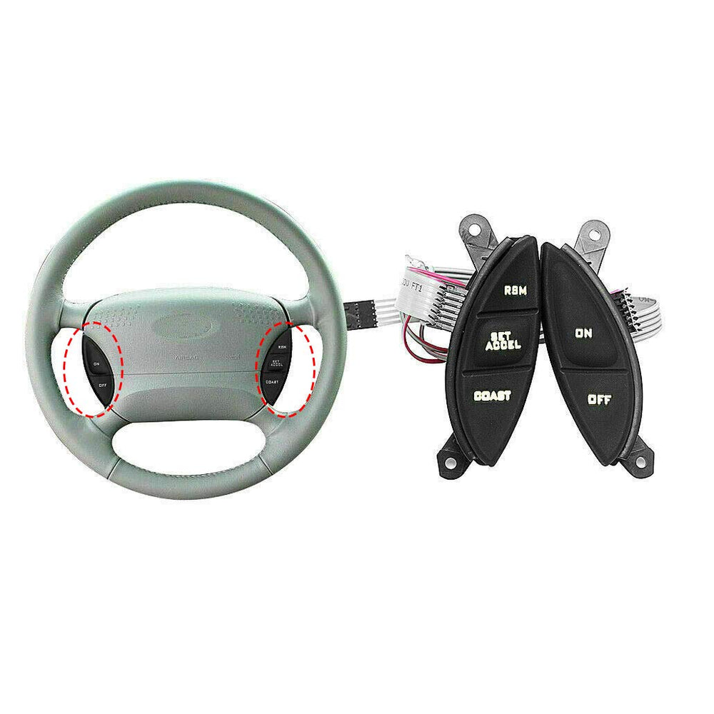 HUSUKU steering wheel cruise control left-switch for easy speed adjustments