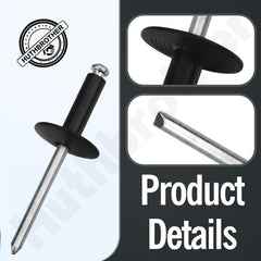 Huthbrother 70-pack packaging – ready-to-use rivets for DIY projects