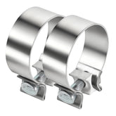 HUTUDAN 3-Inch narrow band exhaust clamp front view showing durable stainless steel construction.