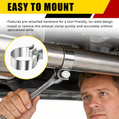 HUTUDAN clamp during packaging highlights two-pack value for DIY or professional installs.