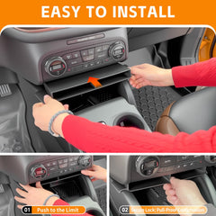 HUYINPJ easy-install center console insert simplifies setup
