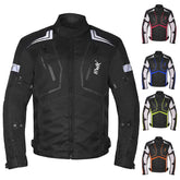HWK Scorpion jacket front view shows armor protection for city riding.