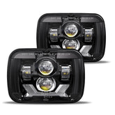 HWSTAR H6054 LED headlights front view for 5x7 fits, showcasing a modern upgrade.