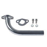 HXGXKBQ Miaowa mini bike exhaust pipe mounted on Coleman CT200U for smoother operation.