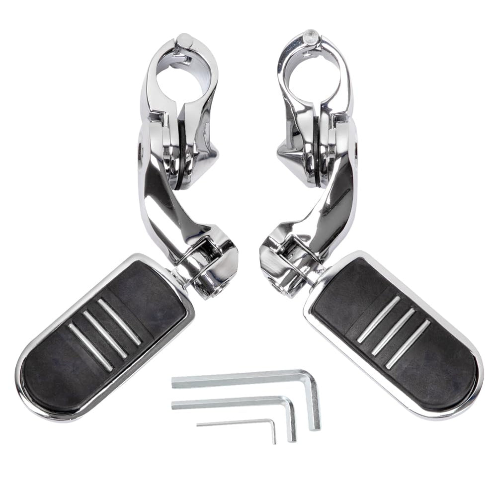 HY-SPEED engine guard highway peg left installed for extended foot position
