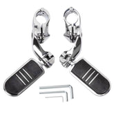 HY-SPEED engine guard highway peg left installed for extended foot position