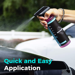 HydroSilex Recharge works on multiple surfaces like paint and wheels