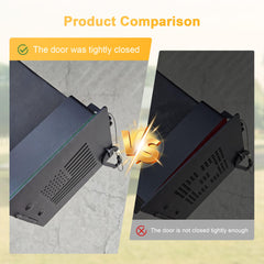 Hyfico 4-inch square bumper end cap shows universal RV compatibility.