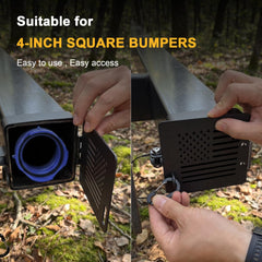 Hyfico included rubber pads and stainless bolts simplify mounting.
