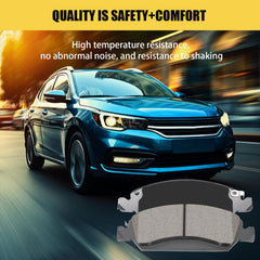 HYFTJYZ ceramic front brake pad set for Chevrolet Express 1500 closeup showing even wear