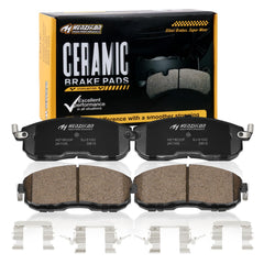 HYFTJYZ ceramic front brake pads for Nissan Altima improve braking consistency