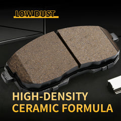 HYFTJYZ ceramic front brake pads for Nissan Sentra quiet braking