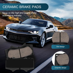 HYFTJYZ ceramic front brake pads for FJ Cruiser, front view, offering reliable grip