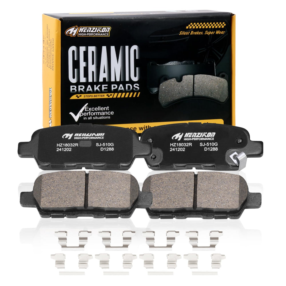 HYFTJYZ ceramic rear brake pads—Infiniti-compatible design for smooth, reliable stopping.