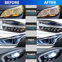 HYHJMISTY headlight clarity after restoration, improved night visibility.