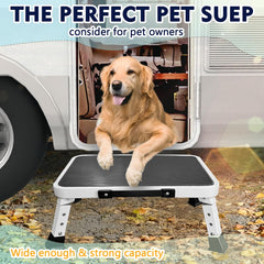 HYMIC Step Stool with locking buttons for enhanced safety and stability