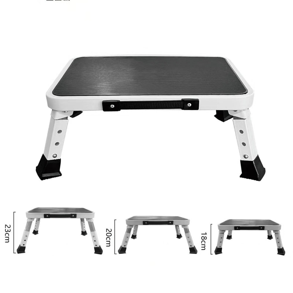 HYMIC Portable side handle simplifies carrying the stool