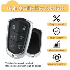 HYMOLKYE Cadillac Escalade key shell compatibility with OEM remotes emphasized