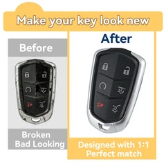 HYMOLKYE Escalade key shell inside assembly demonstrates easy part transfer