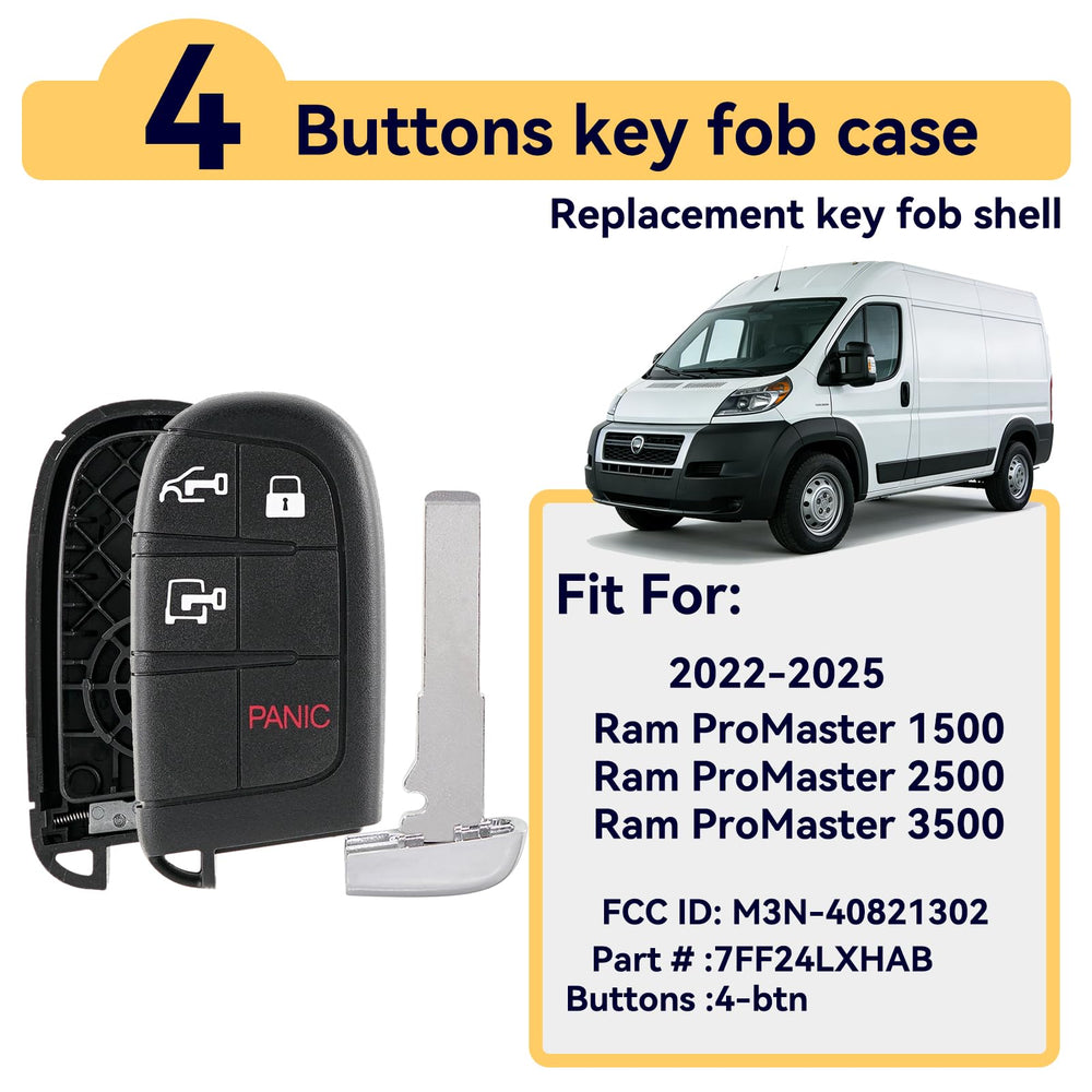HYMOLKYE Promaster fob shell front view showing precise fit
