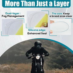 Hyparade anti-fog insert lens in cold weather stays flexible for durable performance.
