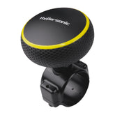 Hypersonic large steering wheel knob base fits most wheels for easier control.