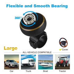 Hypersonic steering wheel knob installation kit, quick setup with secure fit.