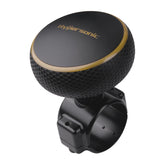 Hypersonic steering wheel knob large black, easy grip for smoother steering.