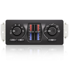 HYR 599-210XD front view of climate control module for broad GM compatibility.