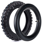 Hyssk 2.50-10 front tire with deep tread for off-road grip.