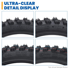 Hyssk deep lug design with 10mm lugs delivers improved grip on mud and sand.