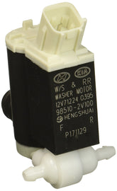 Hyundai 98510-2V100 windshield washer motor and pump front view for dependable spray.