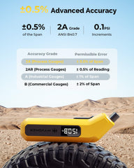 HYVOHEX close-up LED display with bold digits for quick accurate readings